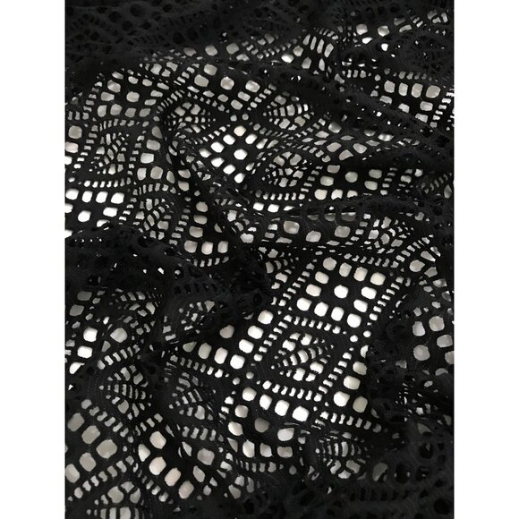 Geometric Black Stretch Lace - 7 yds x 60” - Picture 6 of 11